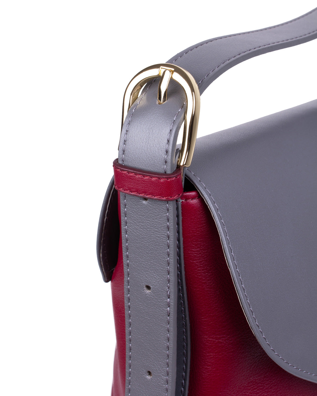 BOLSO FIRENZE GRIS/BURDEOS