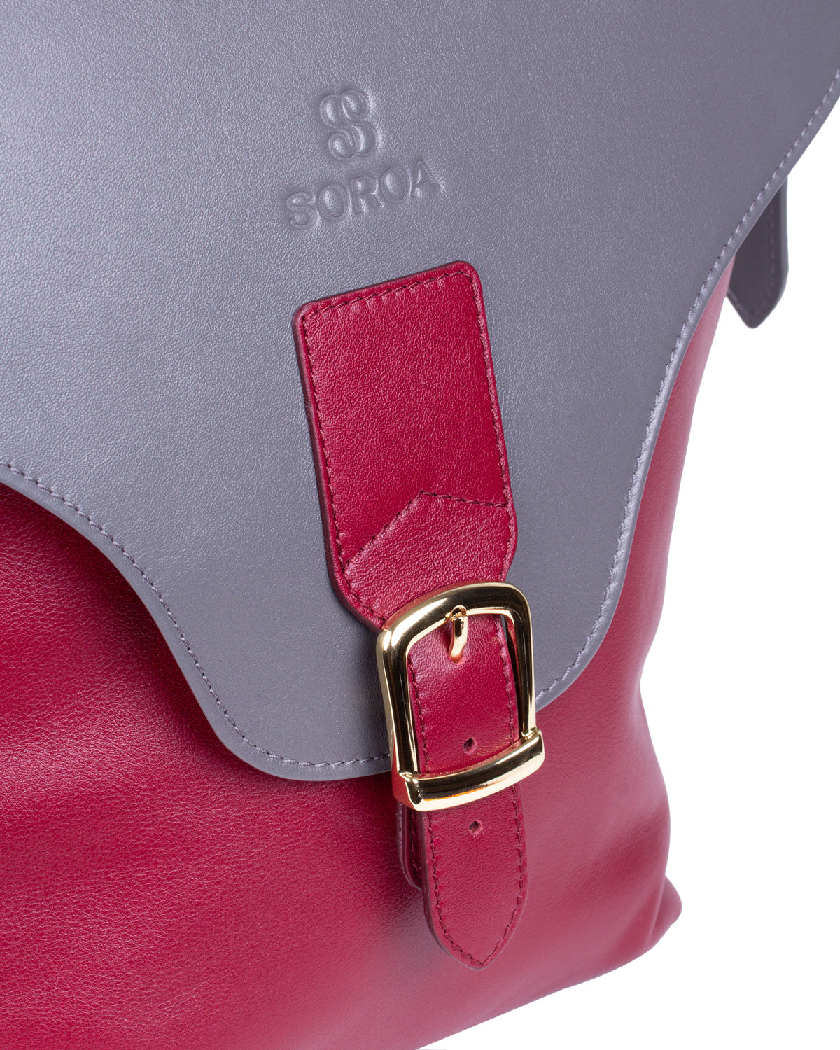 BOLSO FIRENZE GRIS/BURDEOS