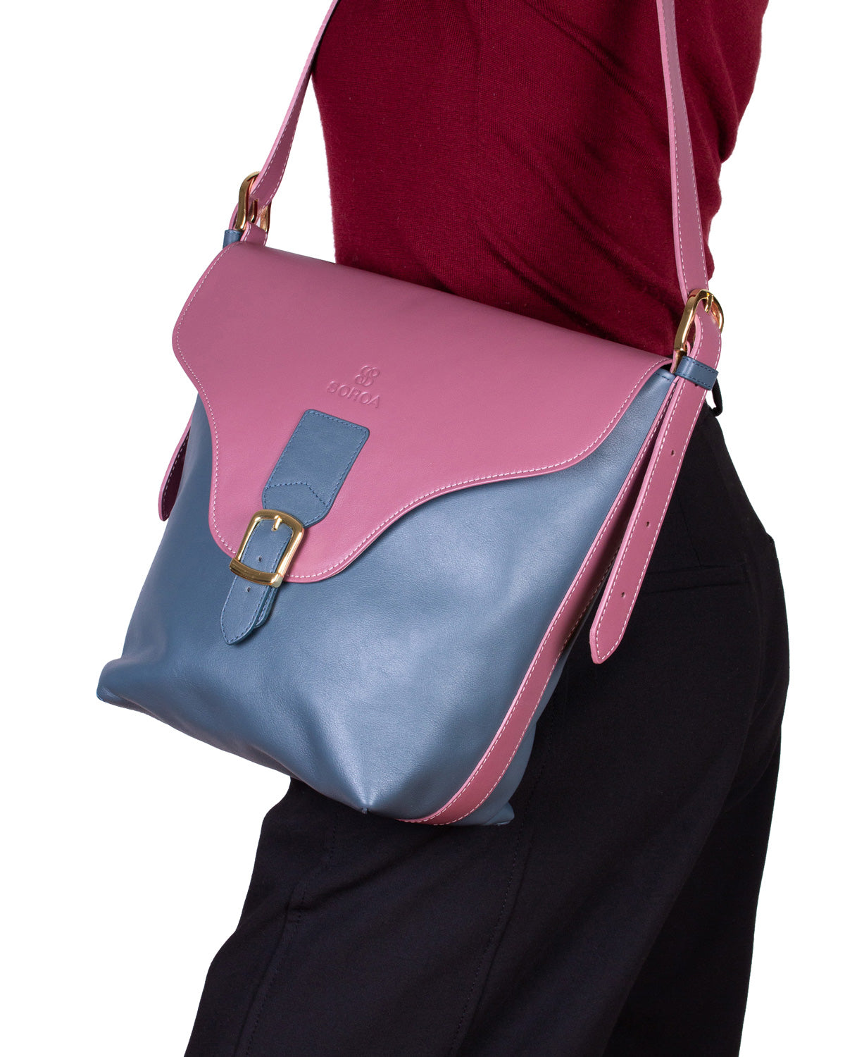 BOLSO FIRENZE MALVA/PETROL