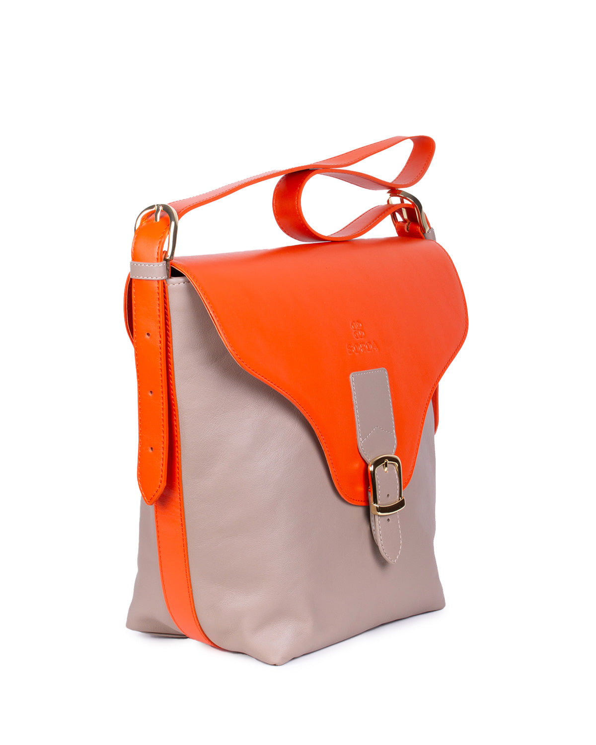 BOLSO FIRENZE NARANJA/BEIGE
