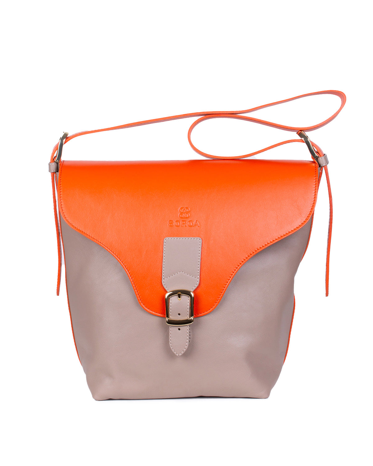 BOLSO FIRENZE NARANJA/BEIGE