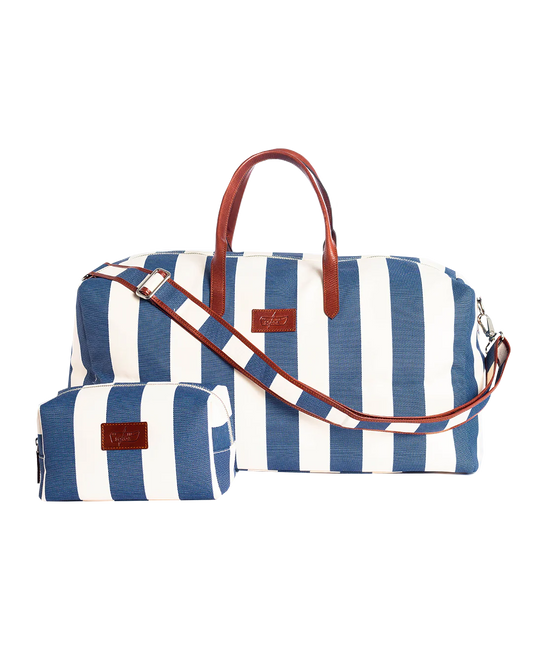 BAG + NEEDLE BAG ALISA BLUE/WHITE